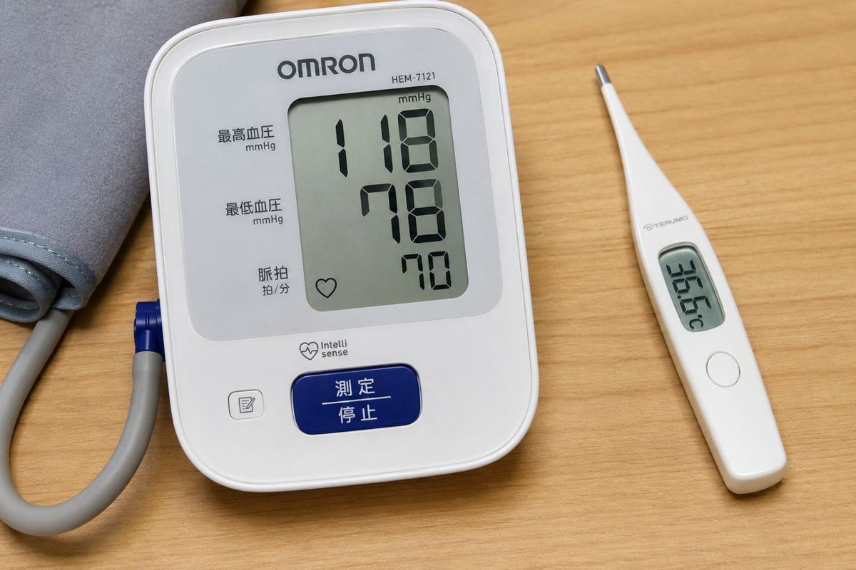 血圧計と体温計